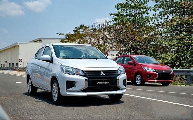 Giá xe Mitsubishi Attrage tháng 4/2024, hỗ trợ 50% LPTB và quà tặng