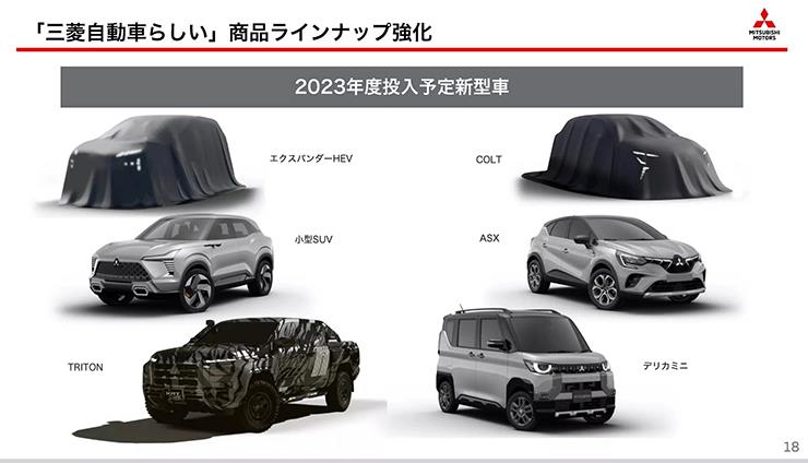 Mitsubishi hé lộ hình ảnh 6 mẫu xe mới sẽ ra mắt trong năm 2023